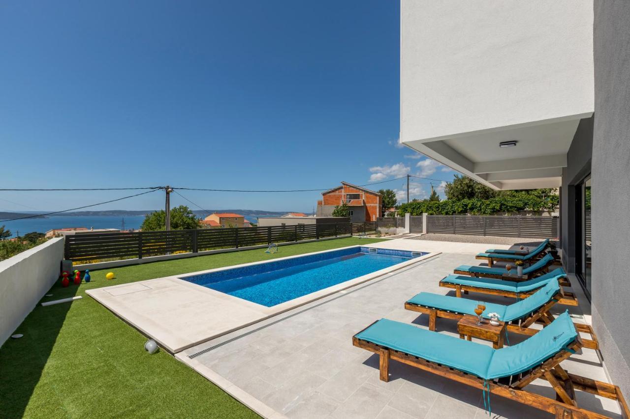 Luxury Villa La Nonna Ana - Heated Pool, Sea View, Near Split Kaštela المظهر الخارجي الصورة